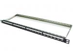 CAT.6A/6/5E FTP 0.5U SNAP-IN PATCH PANEL(ECPKJFHU24)