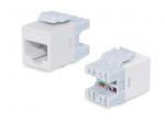 CAT.6 / 5E 180° PUNCH DOWN KEYSTONE JACK SLIM SERIES (KJ28)